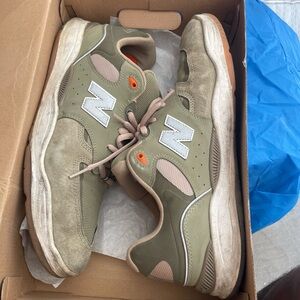 New Balance x Tiago Lemos Men's Olive and Orange Sneakers, Size 15